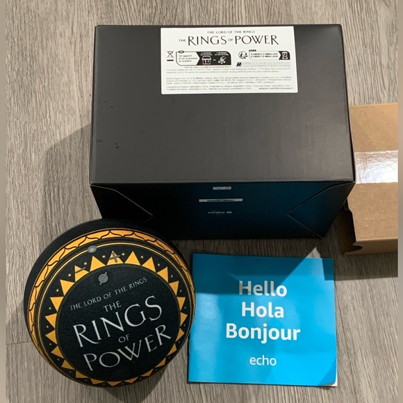 *NEW* Amazon Echo - Lord of the Rings, The Rings of Power Edition - Picture 1 of 6